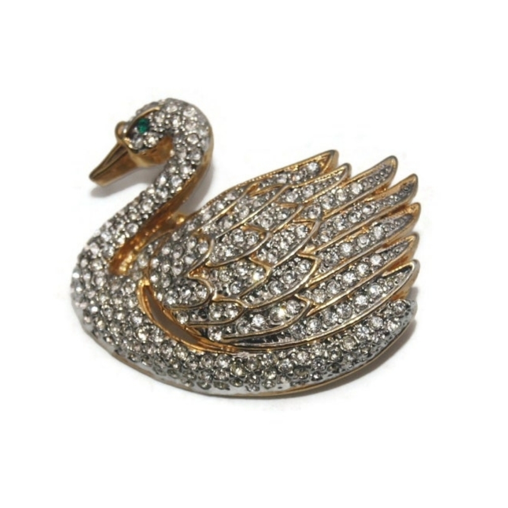 Swan Pin Brooch Set - Picture 6 of 6